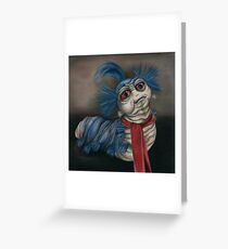 Labyrinth Worm - Oil Painting Greeting Card