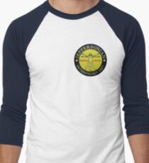 Jeffersonian logo-Bones Men's Baseball ¾ T-Shirt