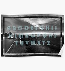 The Moody Alphabet Poster