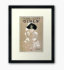 Vintage poster - Girls Framed Print