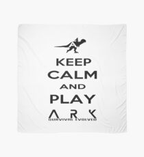 KEEP CALM AND PLAY ARK black 2 Scarf