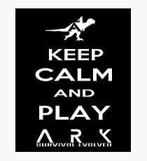 KEEP CALM AND PLAY ARK white 2 Photographic Print