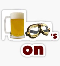 beer goggles on Sticker