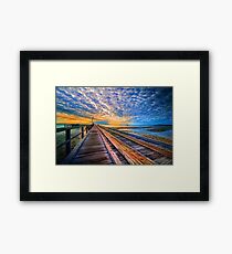 Rainbow Pier... Framed Print