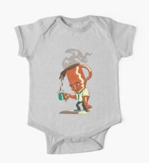 Coffee Head Baby Body Kurzarm