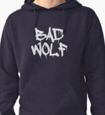 Bad Wolf #1 - White Pullover Hoodie