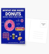 Donuts Blueprint Postcards