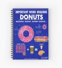 Donuts Blueprint Spiral Notebook