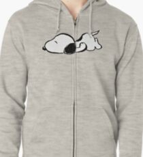 Snoopy sleeping Zipped Hoodie