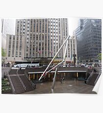 NYC Manhattan Streetscape with Angles Poster
