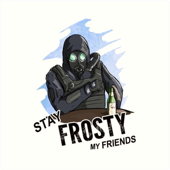 Counter Strike GO "Stay Frosty"" Art Print by llTh3Maskll | Redbubble