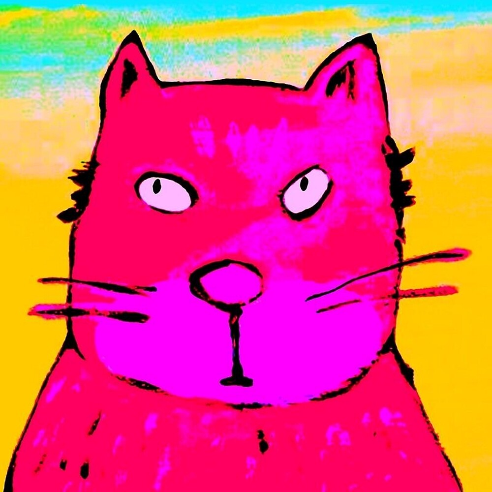 BIG PINK CAT by paulvolker
