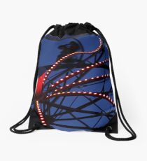 Carnival Ride Abstract Drawstring Bag