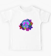 Peace Love and Flowers Tee Kids Tee