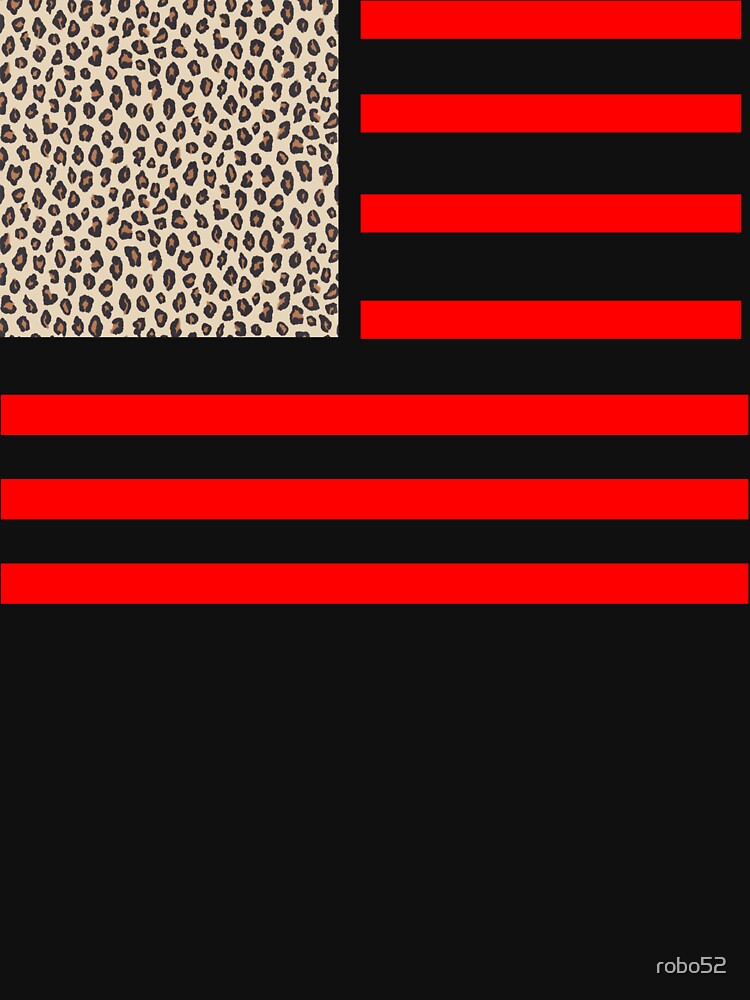 leopard american flag shirt