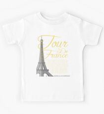 Tour De France Eiffel Tower Kids Tee