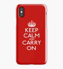 Keep Calm And Carry On iPhone Case
