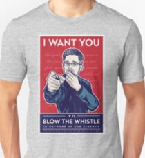 Edward Snowden I Want You Unisex T-Shirt