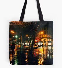 Rainy Night in Paris Tote Bag