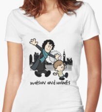 Watson and Holmes Women's Fitted V-Neck T-Shirt