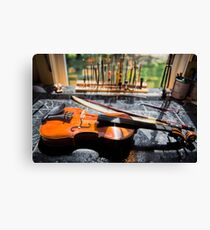 Fiddler's Workbench Canvas Print