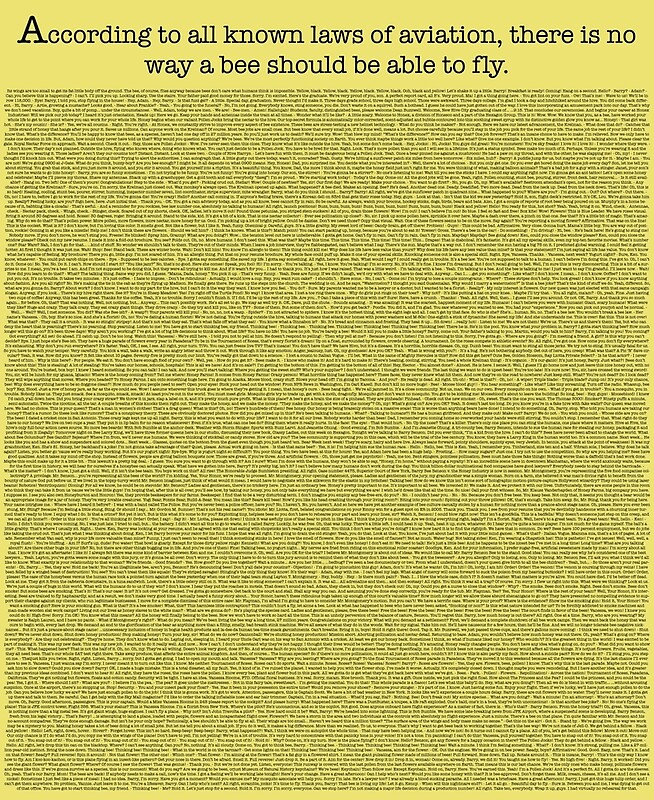 bee-movie-script-meme-posters-redbubble