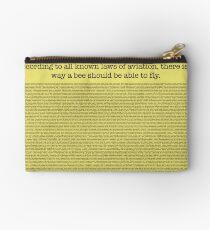 The Entire Bee Movie Script Studio Pouch
