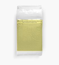 The Entire Bee Movie Script Duvet Cover