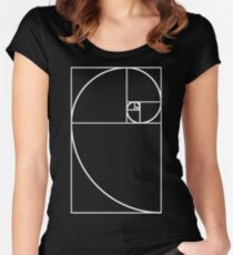 Golden Ratio - White Women's Fitted Scoop T-Shirt