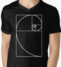 Golden Ratio - White Men's V-Neck T-Shirt
