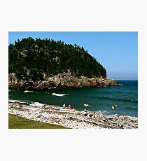 Swim at Black Beach ! Photographic Print