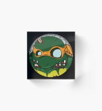 Zombie Michelangelo Acrylic Block