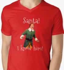 Santa! I Know Him! Men's V-Neck T-Shirt