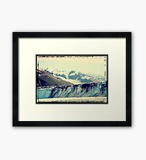 Analog Alaskan Glaciers Framed Print