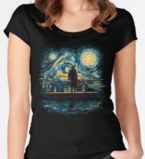 Starry Fall (Sherlock) Women's Fitted Scoop T-Shirt