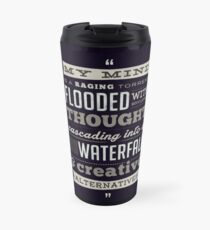 Funny Classic Movie Quote typography from Blazing Saddles by Harvey Korman Travel Mug