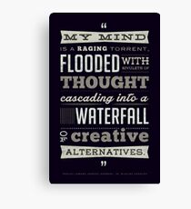 Funny Classic Movie Quote typography from Blazing Saddles by Harvey Korman Canvas Print