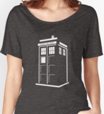 Bigger on the inside - White Women's Relaxed Fit T-Shirt