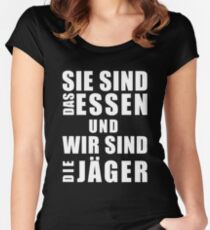 Sie sind das essen Women's Fitted Scoop T-Shirt