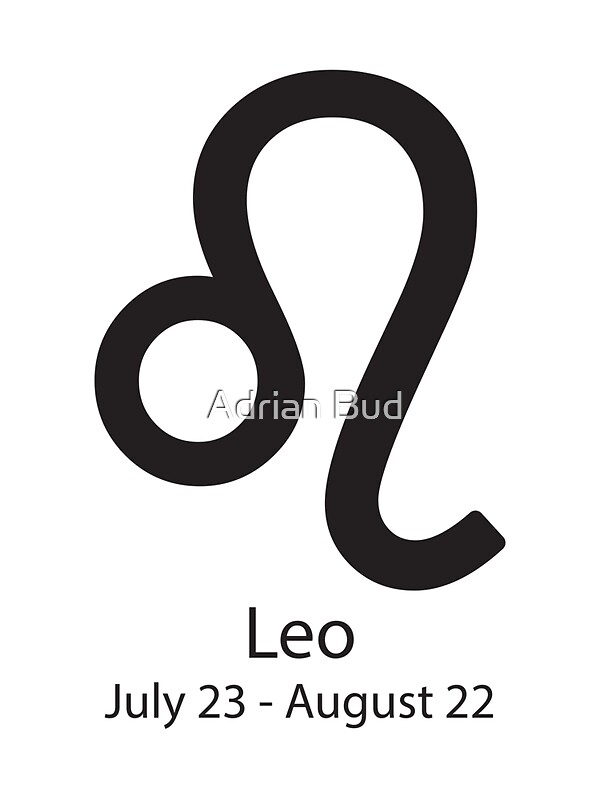 "Zodiac sign Leo July 23 - August 22" Stickers by Adrian ...