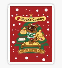 Tom Nook's Christmas Sale Sticker