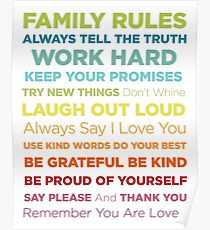 Family Rules Poster