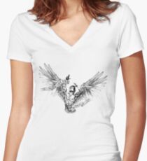 Zyzz - Winged Tee 2 Women's Fitted V-Neck T-Shirt