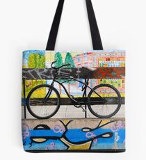 On your bike Banksey Tote Bag