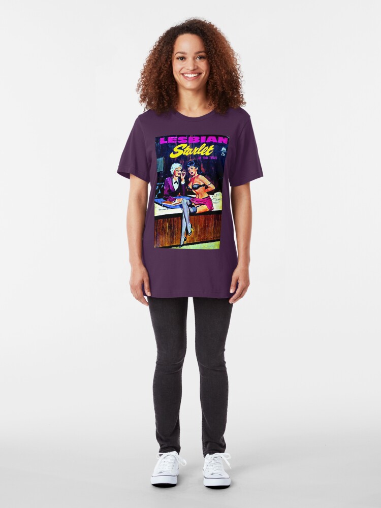 Alternate view of "Lesbian Starlet" Slim Fit T-Shirt