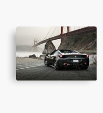 Ferrari 458 Spider | Golden Gate Canvas Print