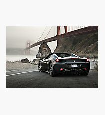 Ferrari 458 Spider | Golden Gate Photographic Print