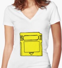 Yellow Boy Women's Fitted V-Neck T-Shirt