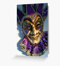 Venetian mask Greeting Card