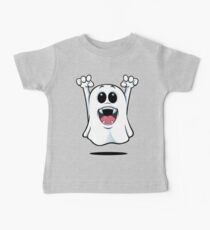 Cartoon Ghost - With Fangs! Baby T-Shirt